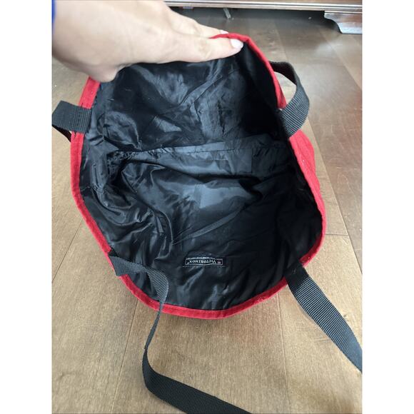 Victorinox Red Canvas Tote Bag with Black Straps Branded Swiss Army Makers - Picture 3 of 4